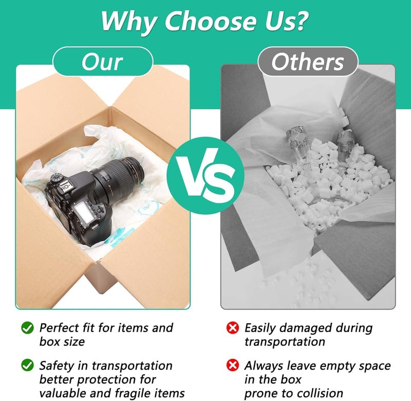 Tinsky 10 Pack 16"x14" Expanding Packing Foam, Expanding Foam for PC/Electronic Components/Equipment/Fragile Items, Rapid Expansion, Stable & Secure, Easy to Use - Essential for Moving - Image 3